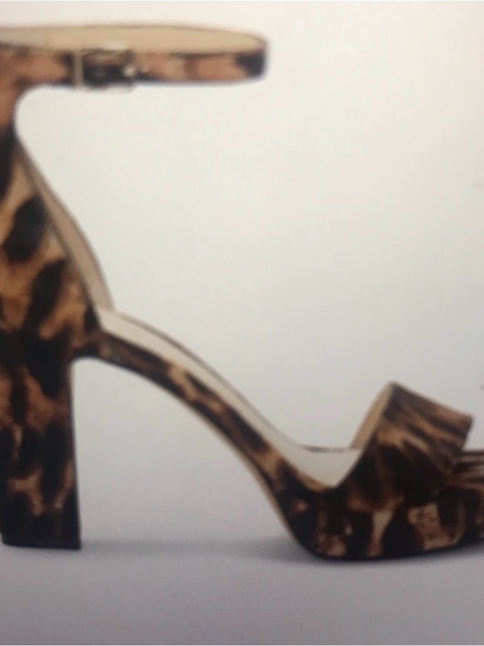 Vince Camino Natural Rouge Leopard Haircalf heels